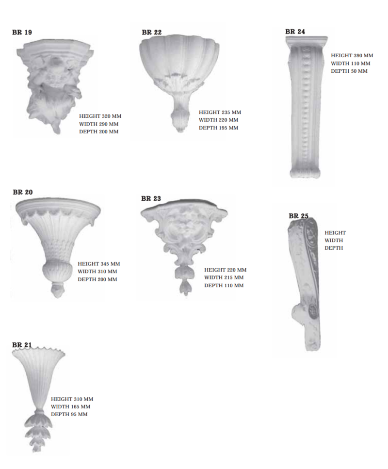 Brackets - Modillion | Plaster Mouldings