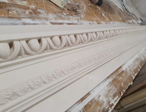 Oxford Listed Building: Plaster Panel