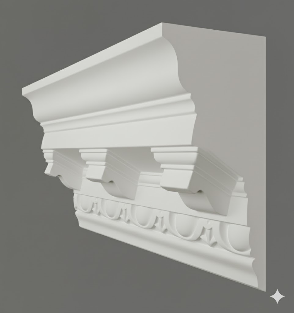 MC 03 modillion block and egg and dart - Modillion | Plaster Mouldings