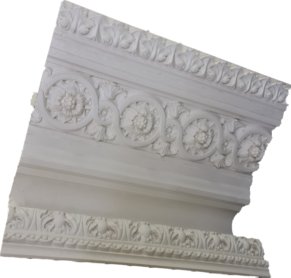 MC 50 Large Floral Guilloche Cornice - Modillion | Plaster Mouldings